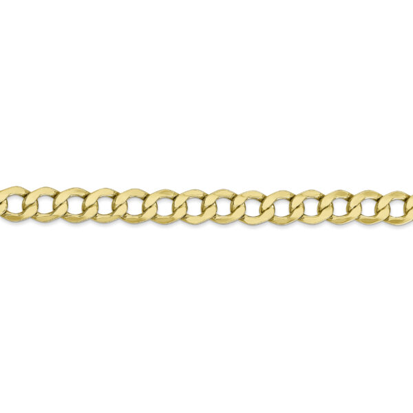10k 6.5mm Semi-Solid Curb Link Chain - Image 2