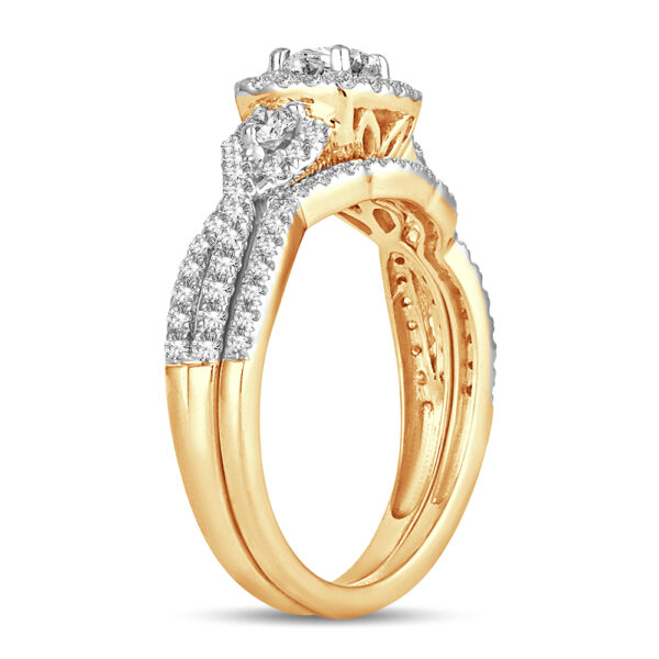 14K 1.00CT Diamond BRIDAL RING - Image 2