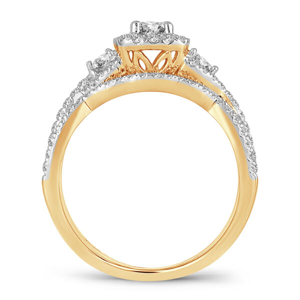 14K 1.00CT Diamond BRIDAL RING - Image 3