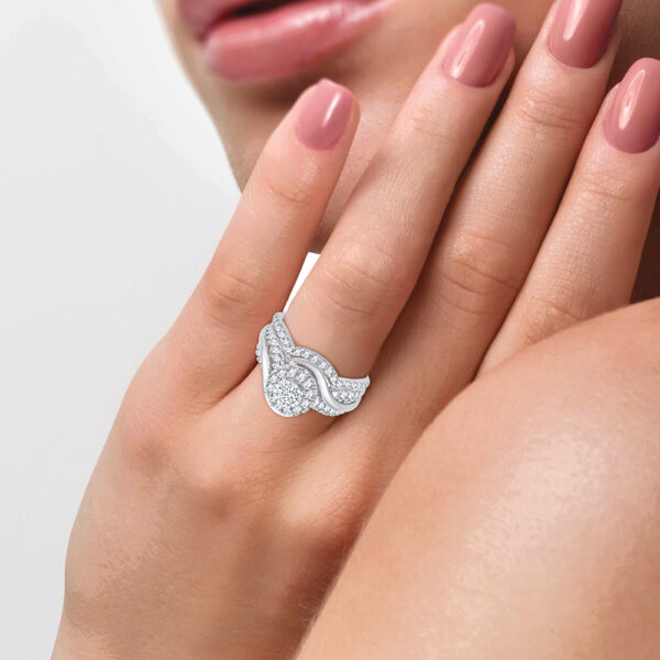 14K 1.10CT Diamond BRIDAL RING - Image 4
