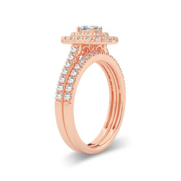 14K 1.00CT Diamond Bridal Ring - Image 2