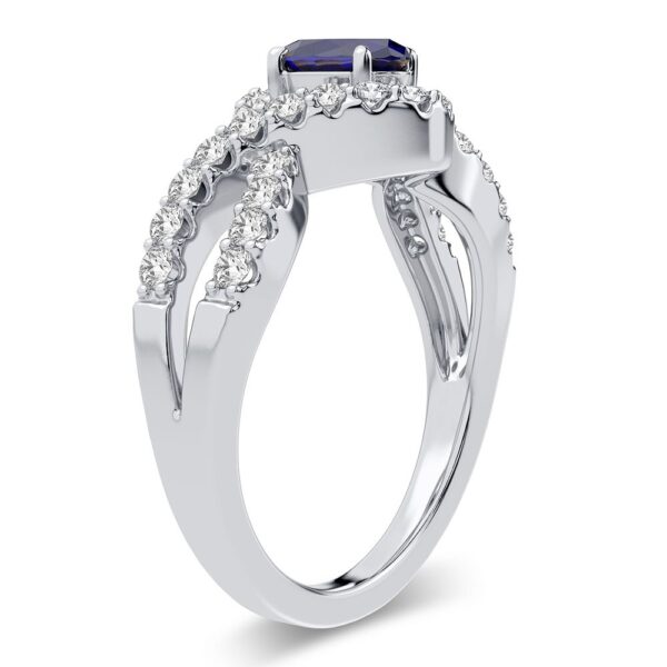 14K 0.50CT Diamond Sapphire Ring - Image 2