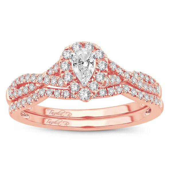 14K 0.50CT Fancy Cut Bridal Ring