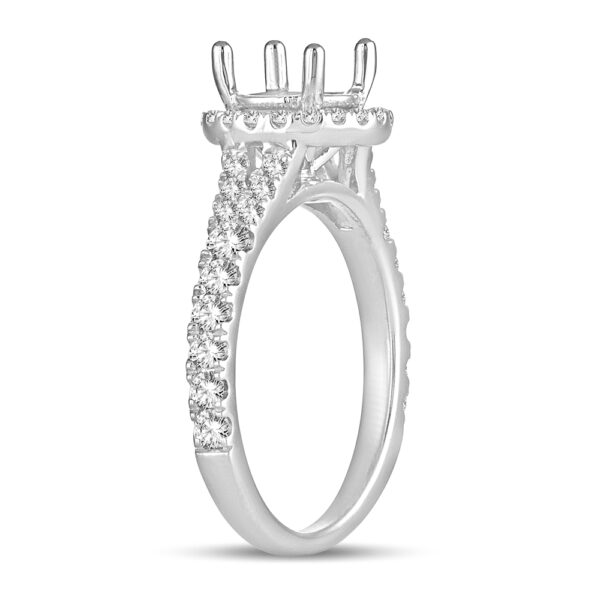 14K 0.58CT Diamond semi-mount ring - Image 2
