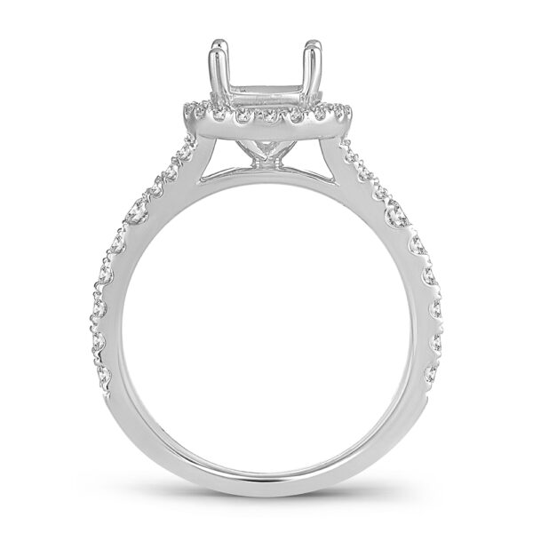14K 0.58CT Diamond semi-mount ring - Image 3