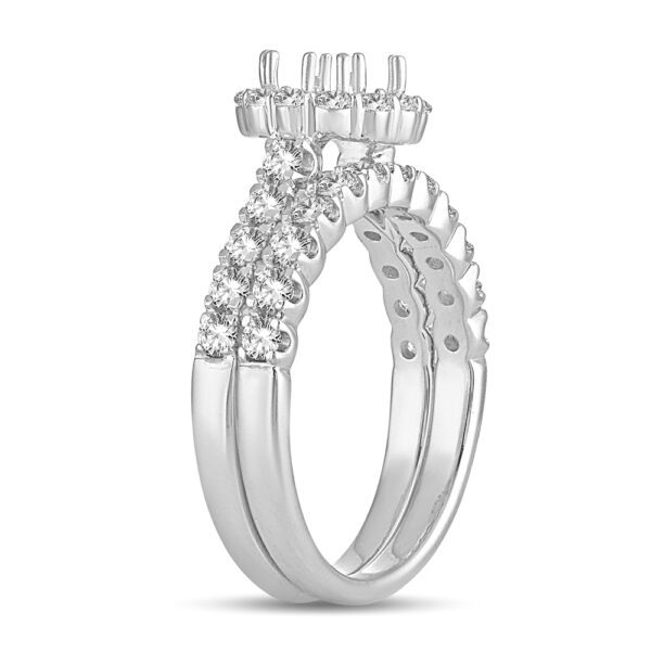 14K 1.00CT Diamond semi-mount ring - Image 2