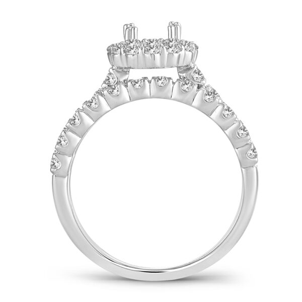 14K 1.00CT Diamond semi-mount ring - Image 3
