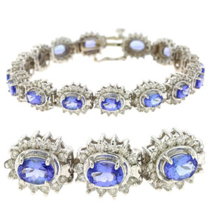 Tanzanite./diamond Bracelet