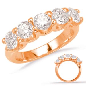 Rose Gold Prong Set Band