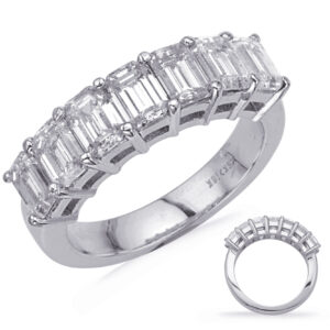 Emerald Cut Diamond Band