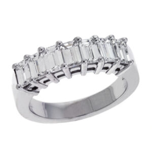 Emerald Cut Diamond Band