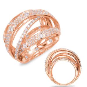 Rose Gold Diamond Fashion Ring