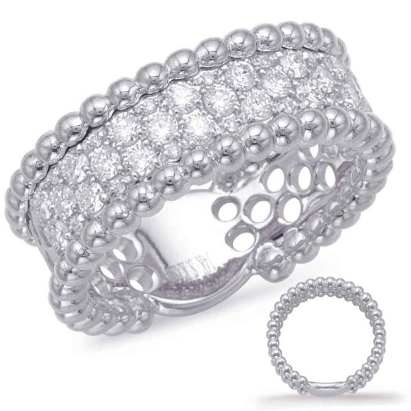 White Gold Diamond Fashion Ring