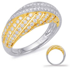 Yellow & White Gold Diamond Fashion Ring