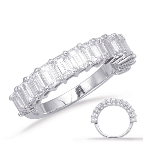 Emerald cut Diamond Band