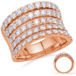 Rose Gold Diamond Fashion Ring