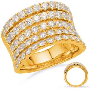 Yellow Gold Diamond Fashion Ring