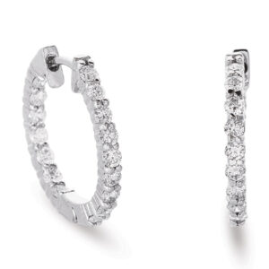 Diamond Hoop Earring