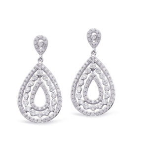 White Gold Diamond Earring