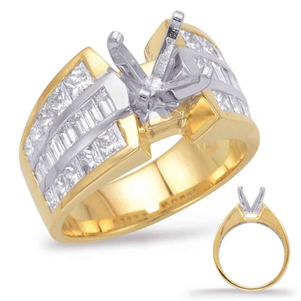 Yellow & White Gold Engagement Ring