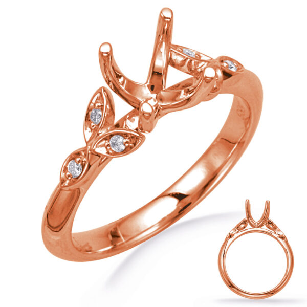 Rose Gold Diamond Engagement Ring