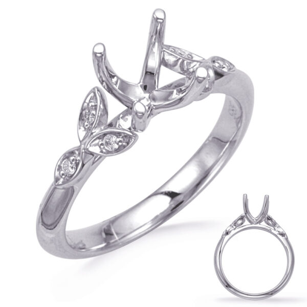 White Gold Diamond Engagement Ring