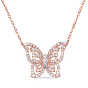 Rose Gold Diamond Necklace