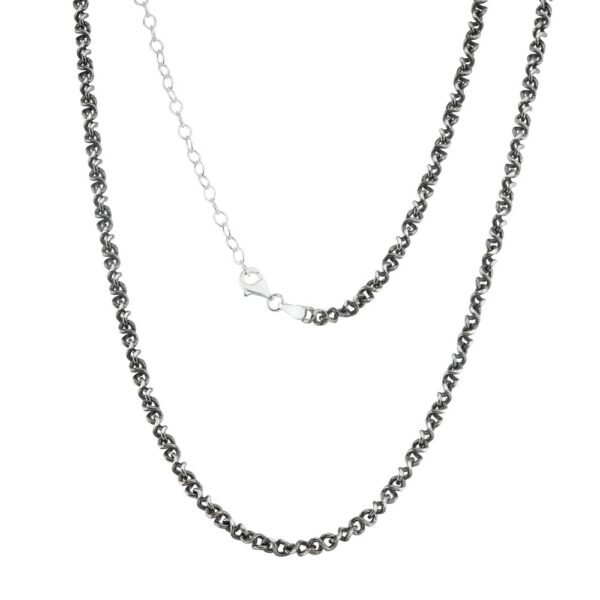 Sterling Silver Infinity Chain - Black Rhodium