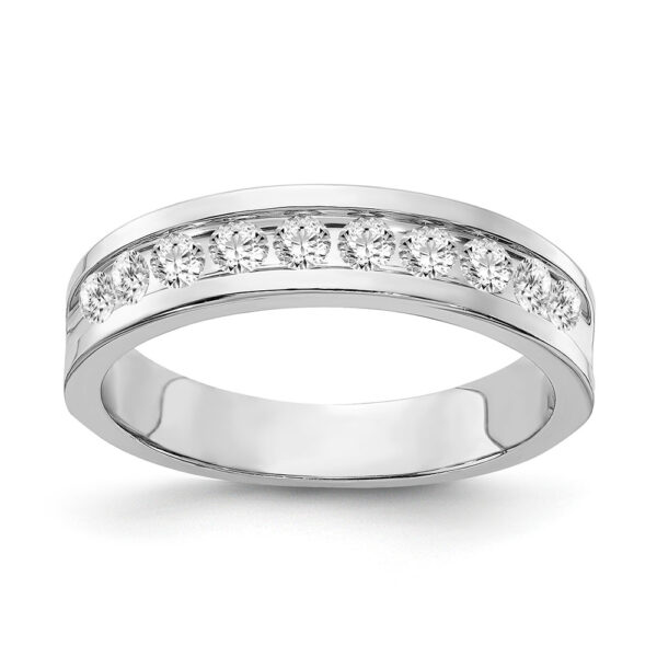 10kw Gents 10-Stone Lab Grown Diamond VS/SI FGH Channel Band