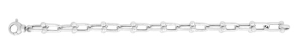 Silver Jax Link Bead Bracelet - Image 2
