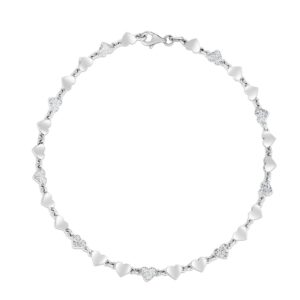 Silver Heart Chain Anklet