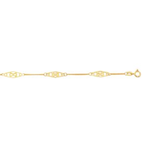 14K Gold Infinity Anklet