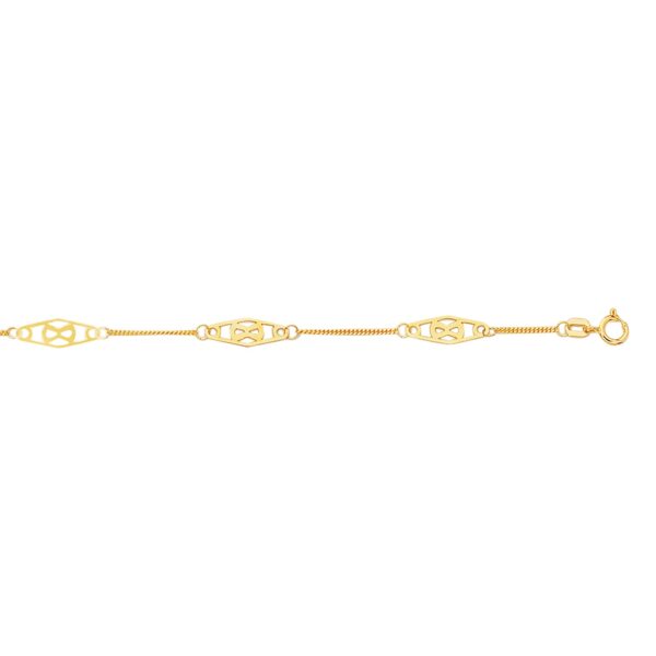 14K Gold Infinity Anklet
