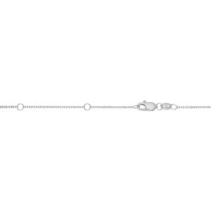 14K Gold 0.87mm Double Extendable Diamond Cut Cable Chain